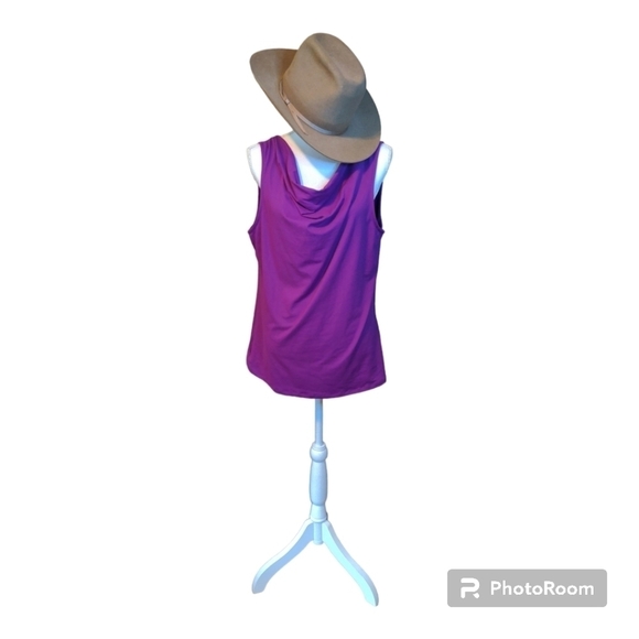 Eddie Bauer Tops - EDDIE BAUER MAGENTA Minimalist Sleeveless Blouse Top Shirt Size XL